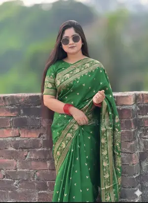 শাড়ি - Japani Silk Saree with Blouse Piece