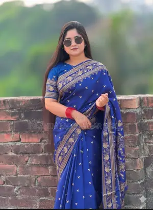 শাড়ি - Japani Silk Saree with Blouse Piece