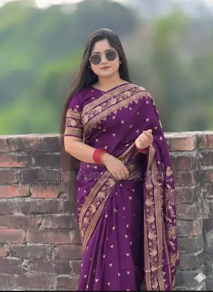শাড়ি - Japani Silk Saree with Blouse Piece