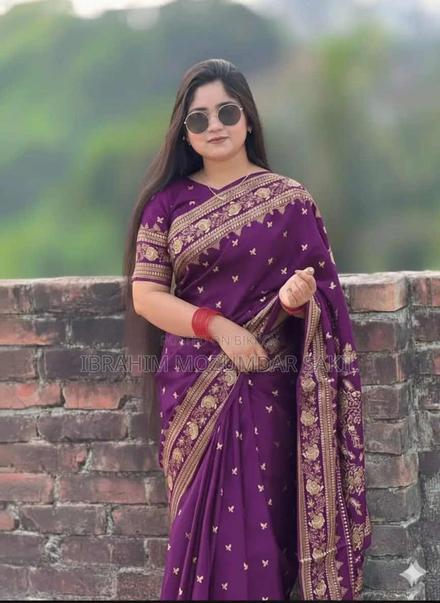 শাড়ি - Japani Silk Saree with Blouse Piece