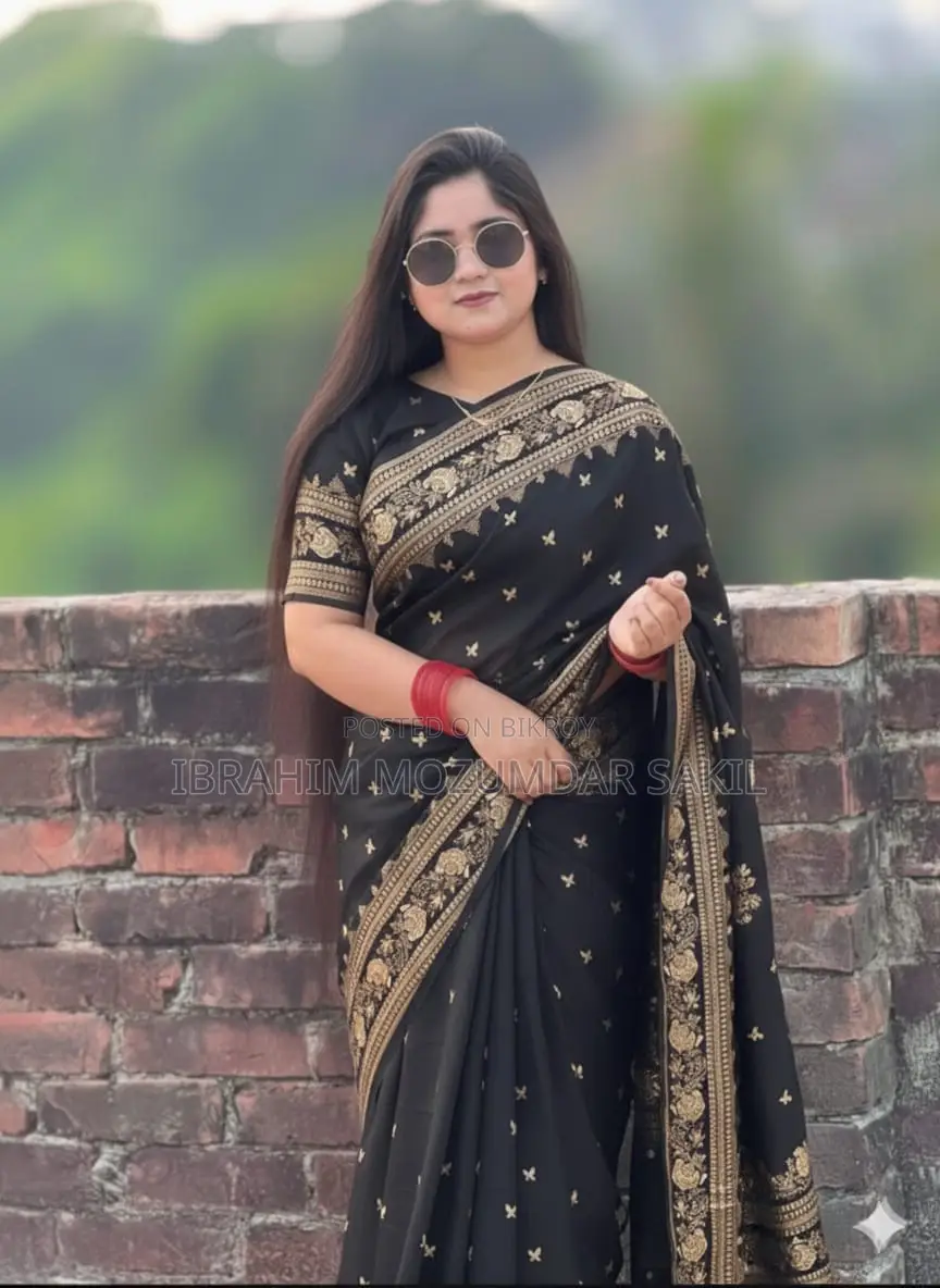 শাড়ি - Japani Silk Saree with Blouse Piece