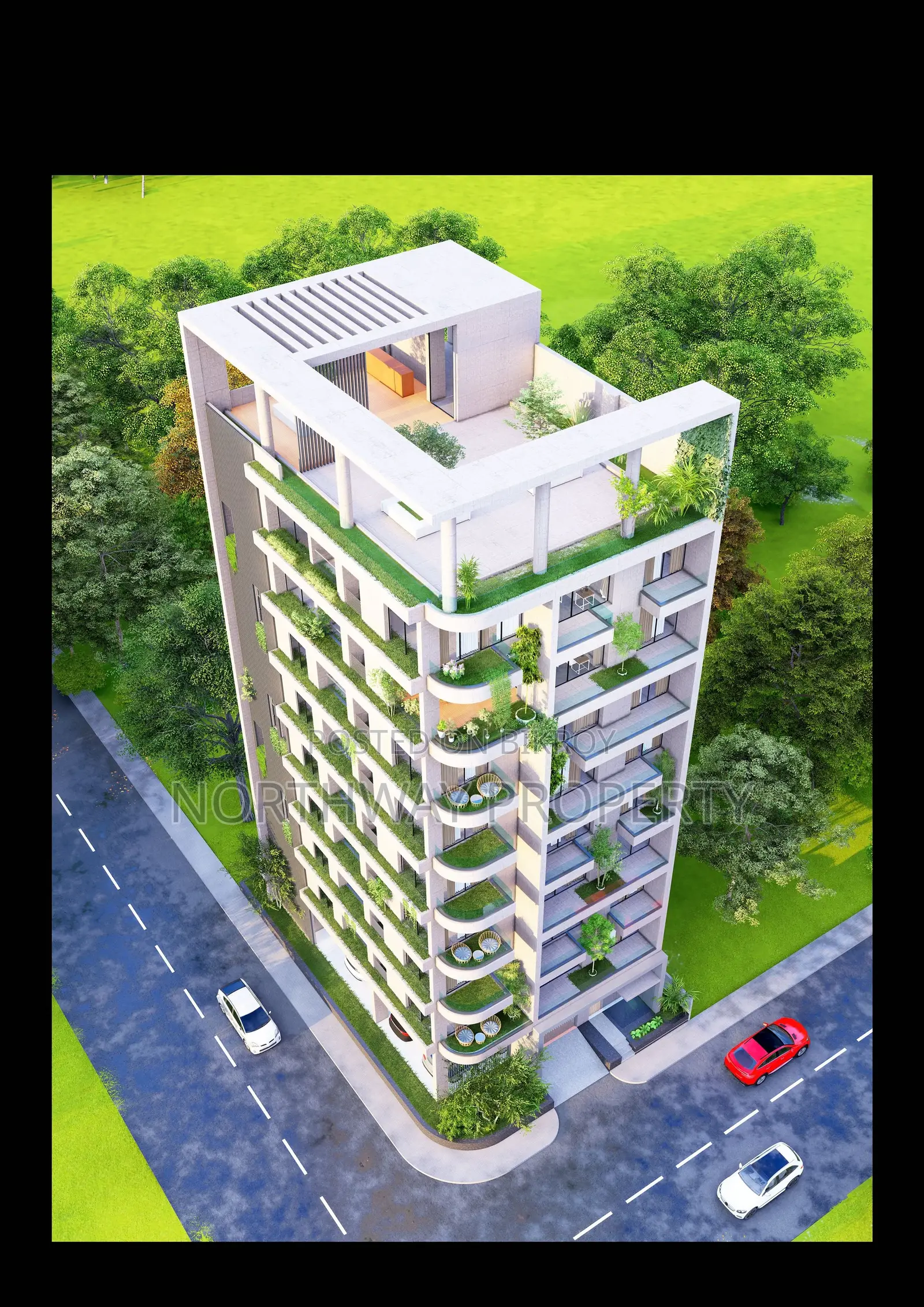 North Facing 4 bed apartment at Jolshiri Abason