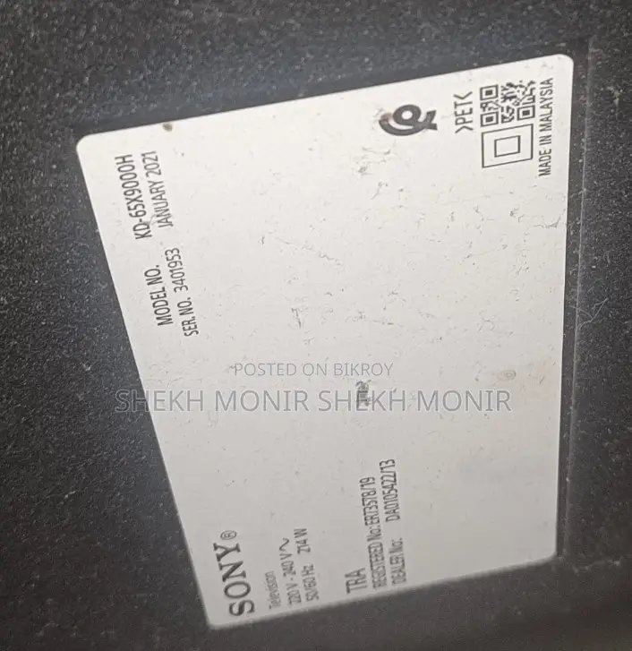 sony 65" display nosto baki sob thik ache
