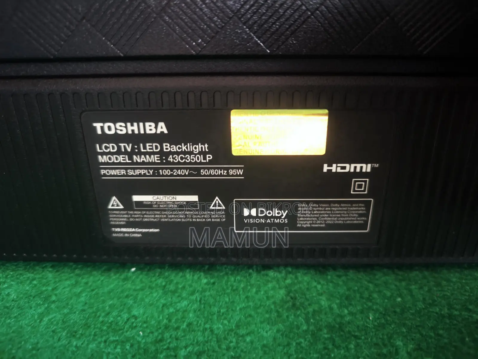 Toshiba 43" Smart TV with Replacement Guarantee