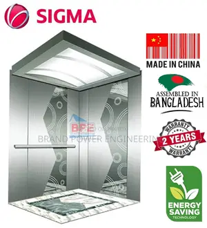 Sigma 450kg Passenger Lift | 8-Stop Smooth Korean Technology