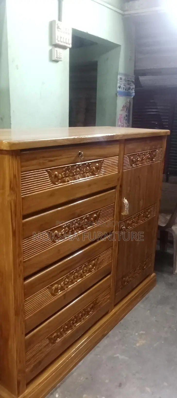 Beautifully Designed Chittagong Teak Wood Wardrobe for Your Room – At an Affordable Price