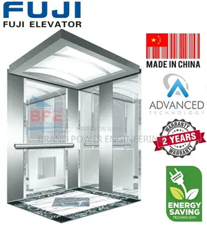 Fuji 10-Stop Passenger Lift | Luxury Stainless Steel Energy Efficient