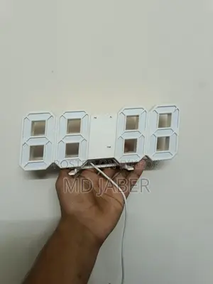 3D LED ডিজিটাল ওয়াল অ্যালার্ম ঘড়ি