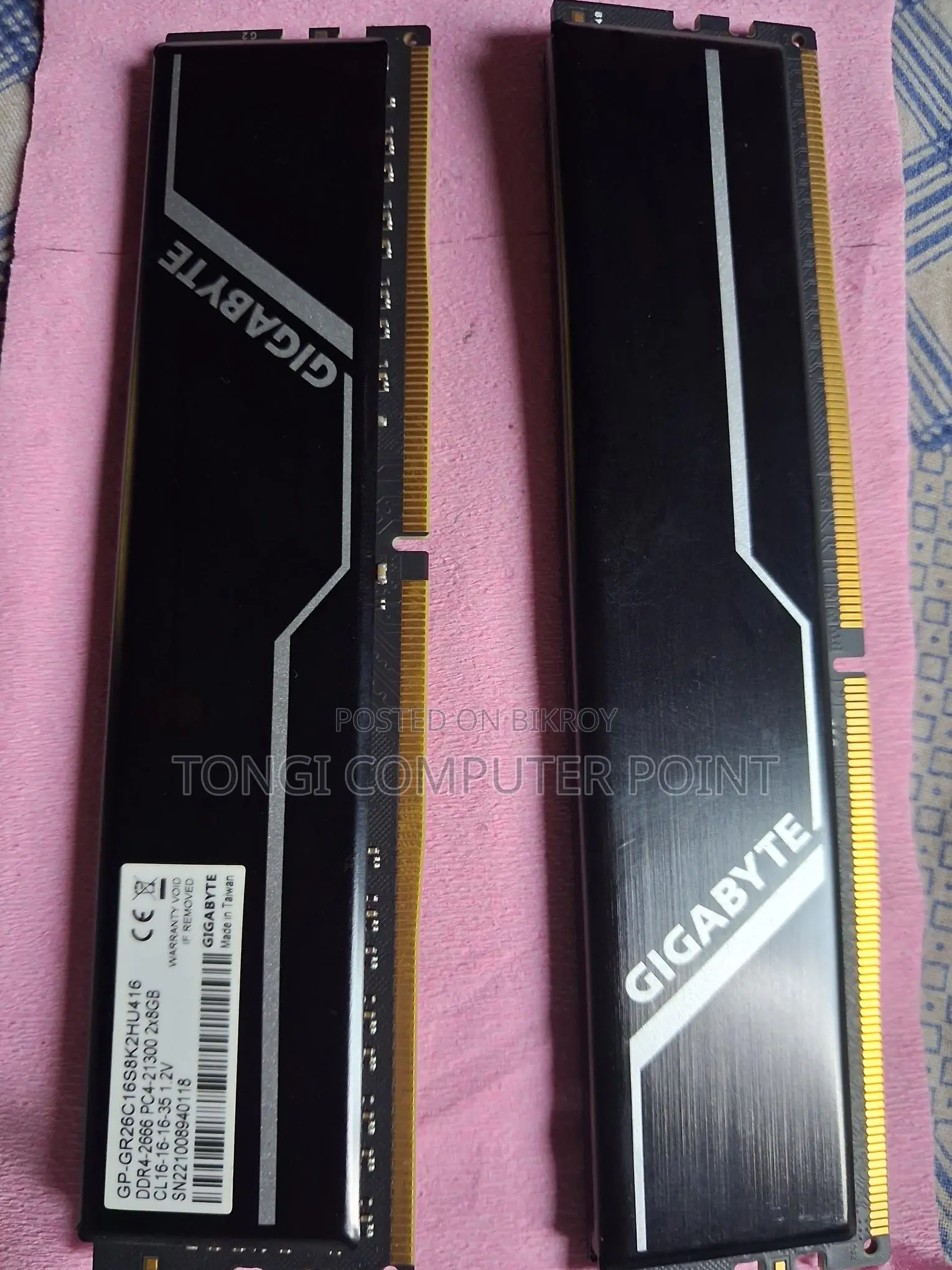 Gigabyte 8gb Ram 2666v