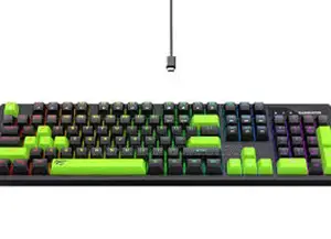 ঈদ স্পেশালঃ-Havit KB893L RGB Black & Green Mechanical Gaming Keyboard