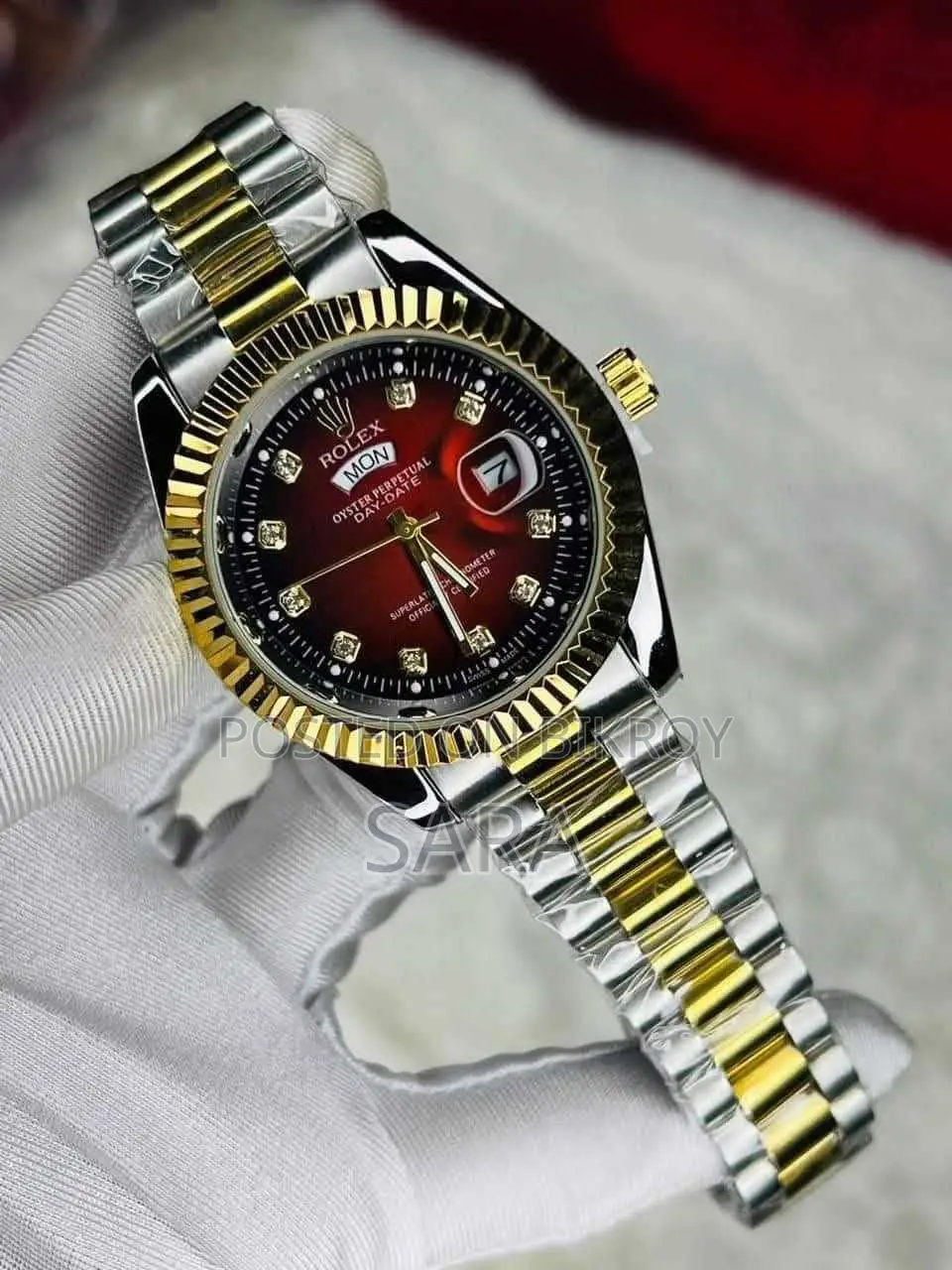 Rolex Quartz Movement Stainless Steel Analog Watch for Men