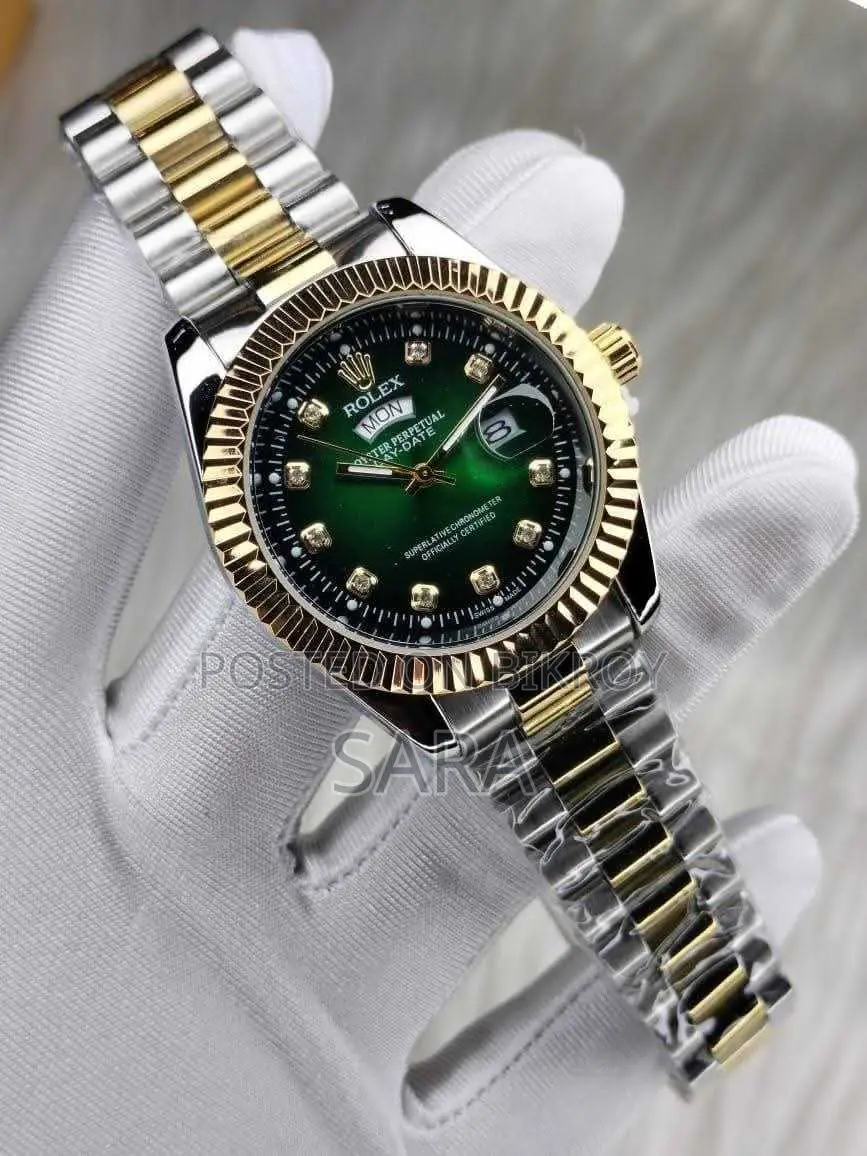 Rolex Quartz Movement Stainless Steel Analog Watch for Men