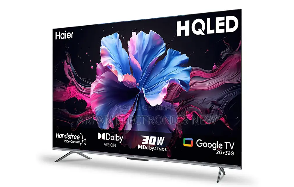 Haier 32 Inch QLED FHD Google TV H32S80EFX Warranty 4 Year