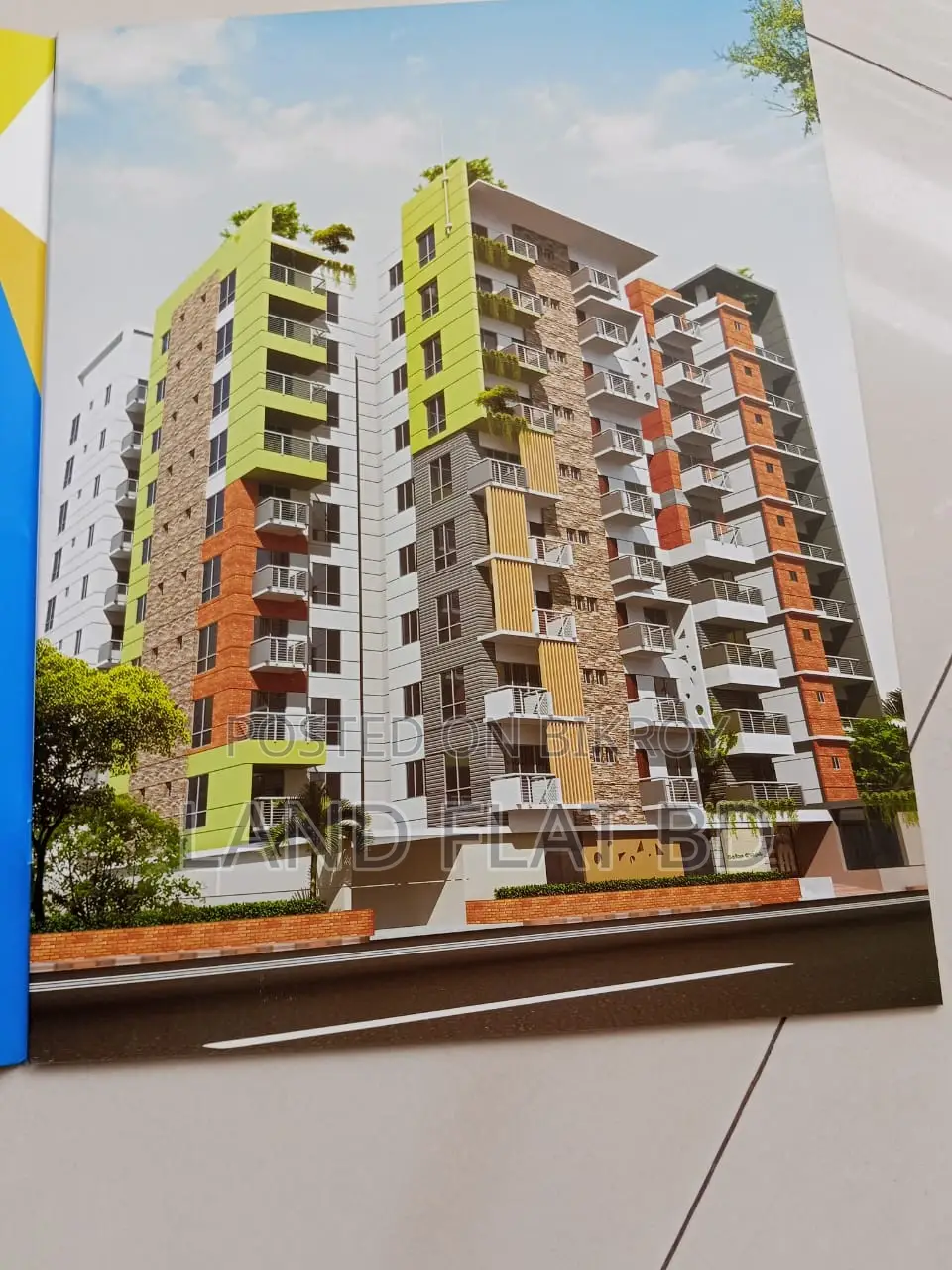 SOUTH FACING FLAT for SALE 1300 SFT ROAD SIDE
