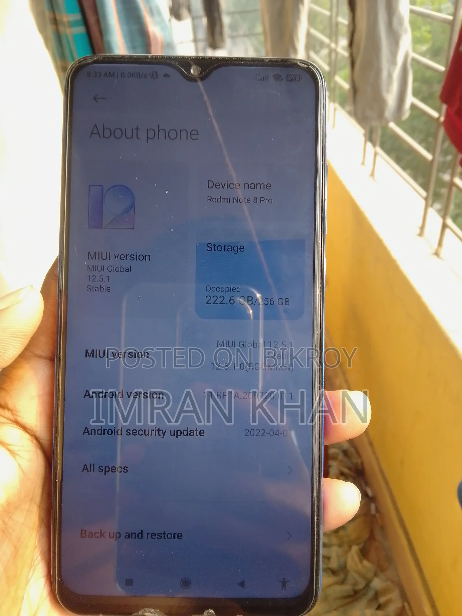 Xiaomi Redmi Note 8 Pro 8/256gb (Used)