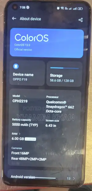 OPPO F19 (Used)