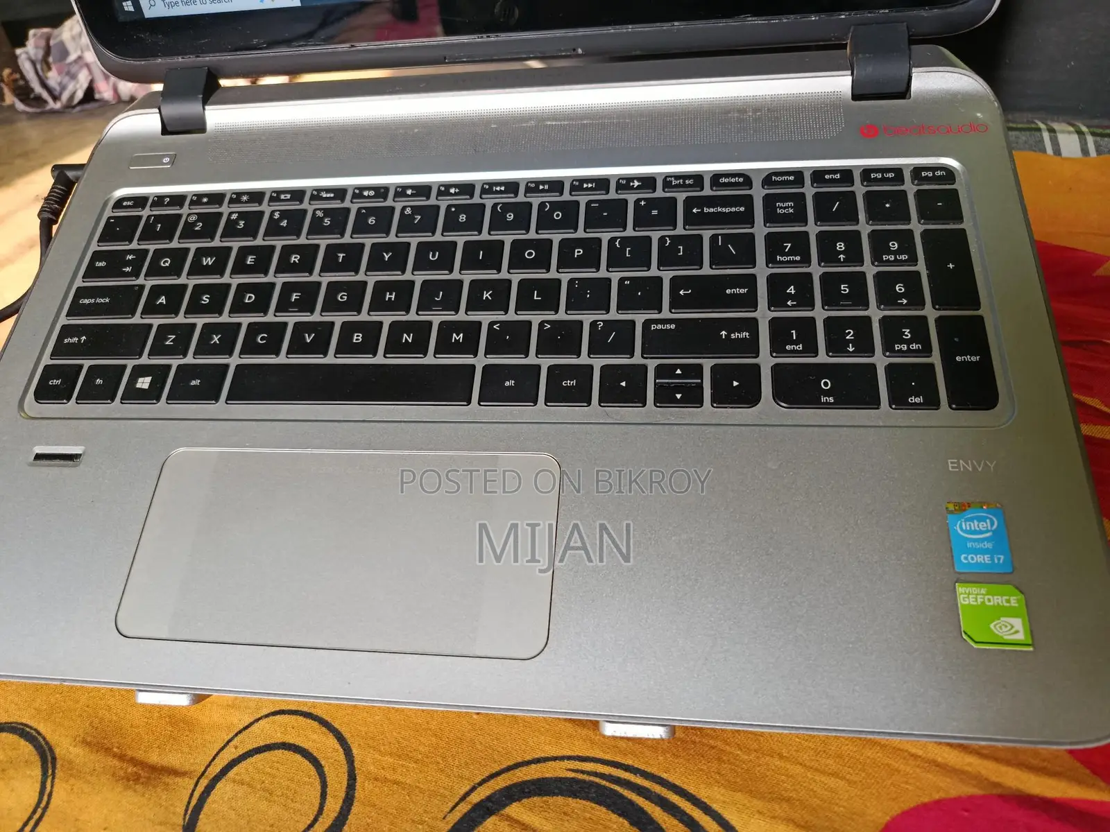 (HP ENVY 15) 1TB"120SSD"8GB Ram"corei7"screen touch display"