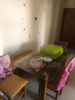 গ্লাস টেবিল এবং বেঞ্চ চেয়ার ৬ সিট