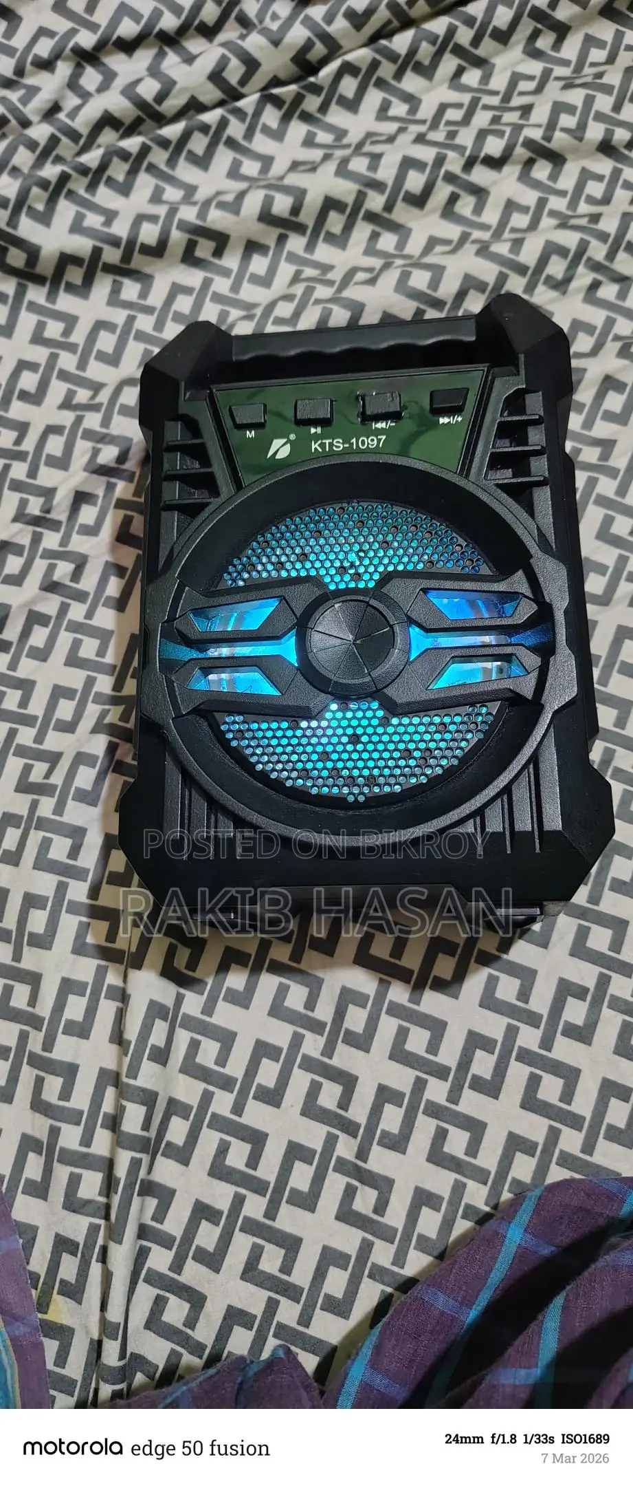 Bluetooth speaker.