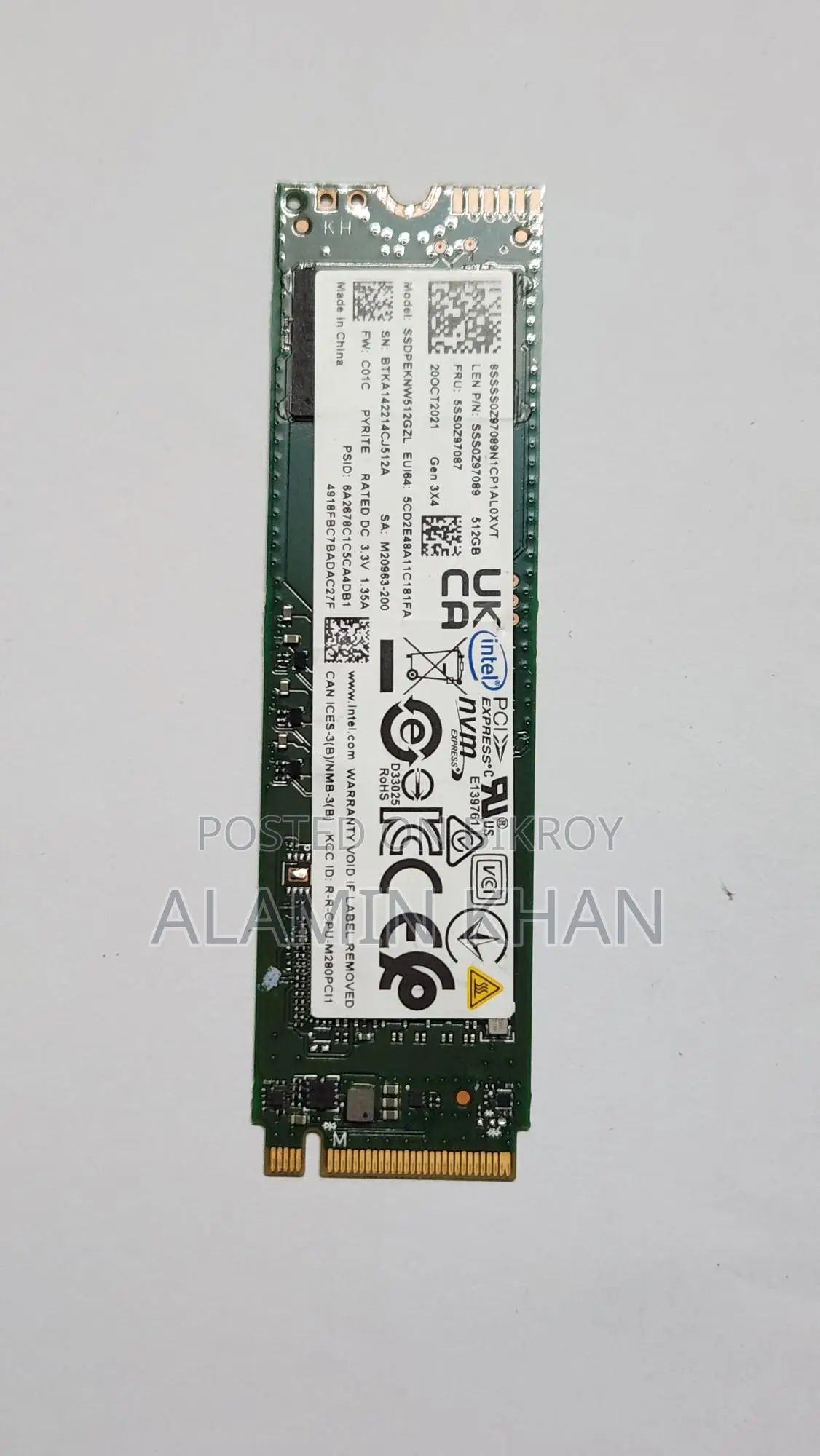512gb Intel Nvme Ssd