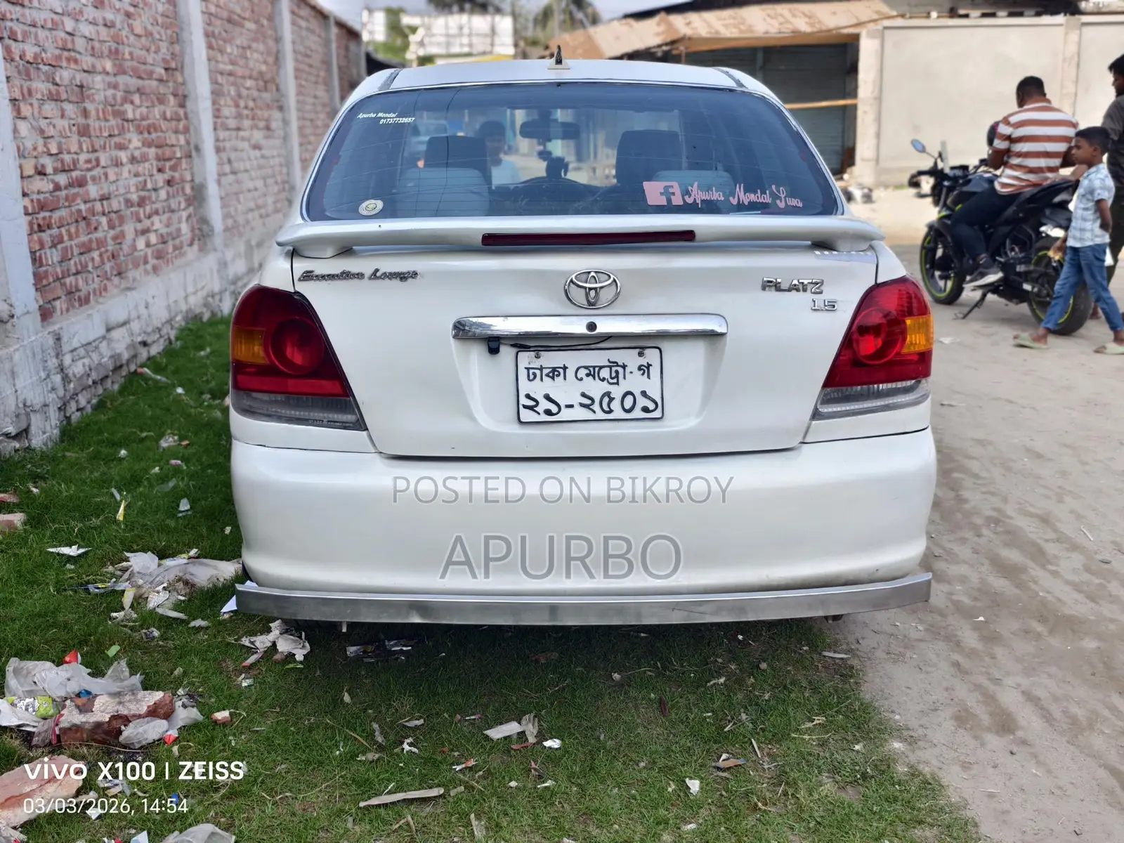 Toyota Platz 2003 Pearl