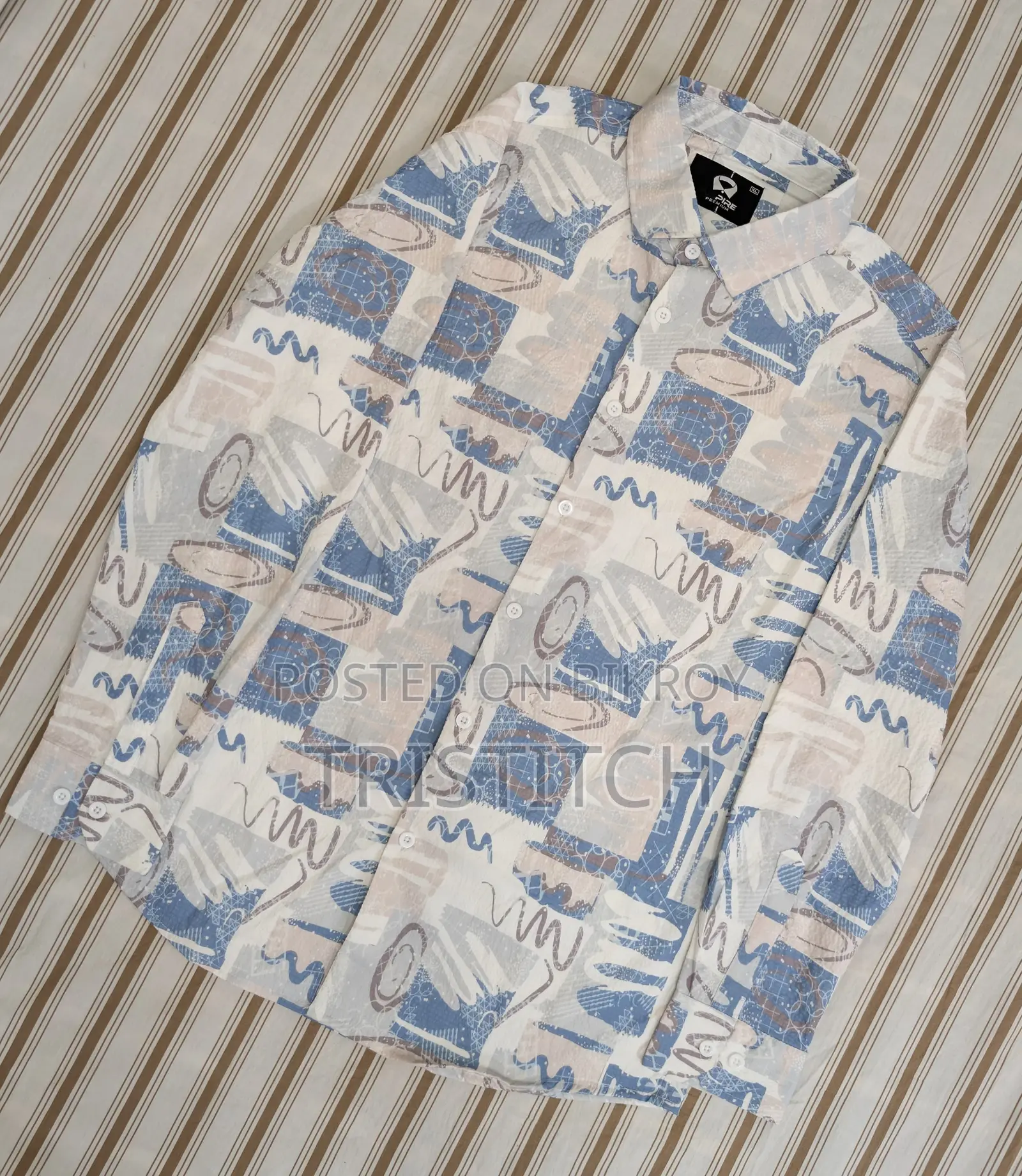 Premium Quality Popcorn Fabric Shirt.