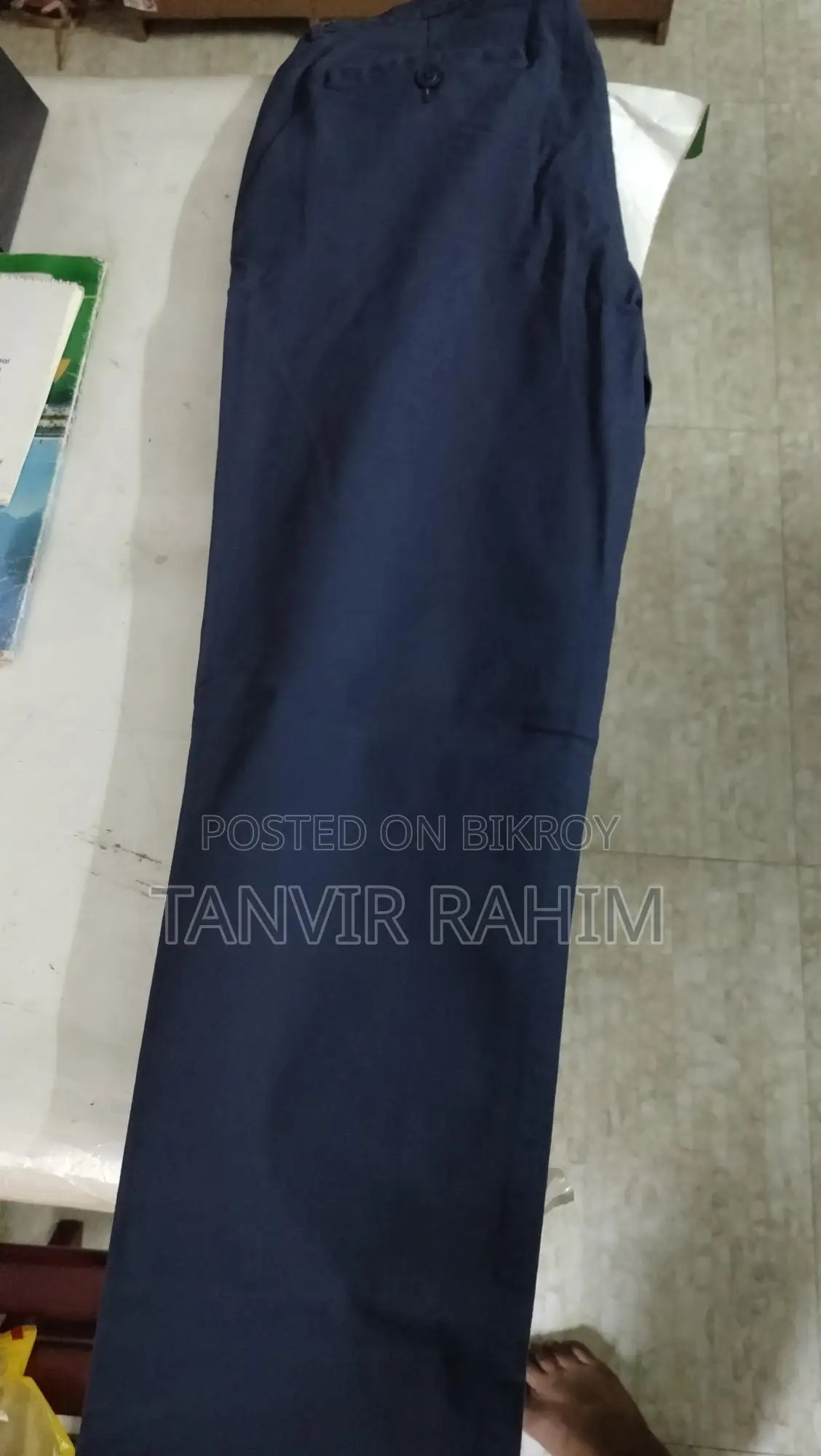 Gabardine Pant Navy Blue