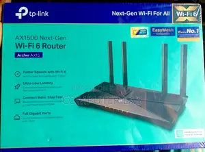 𝐍ew TP Link Archer AX15 AX1500 Gigabit Dual-Band Wi-Fi 6 With warranty