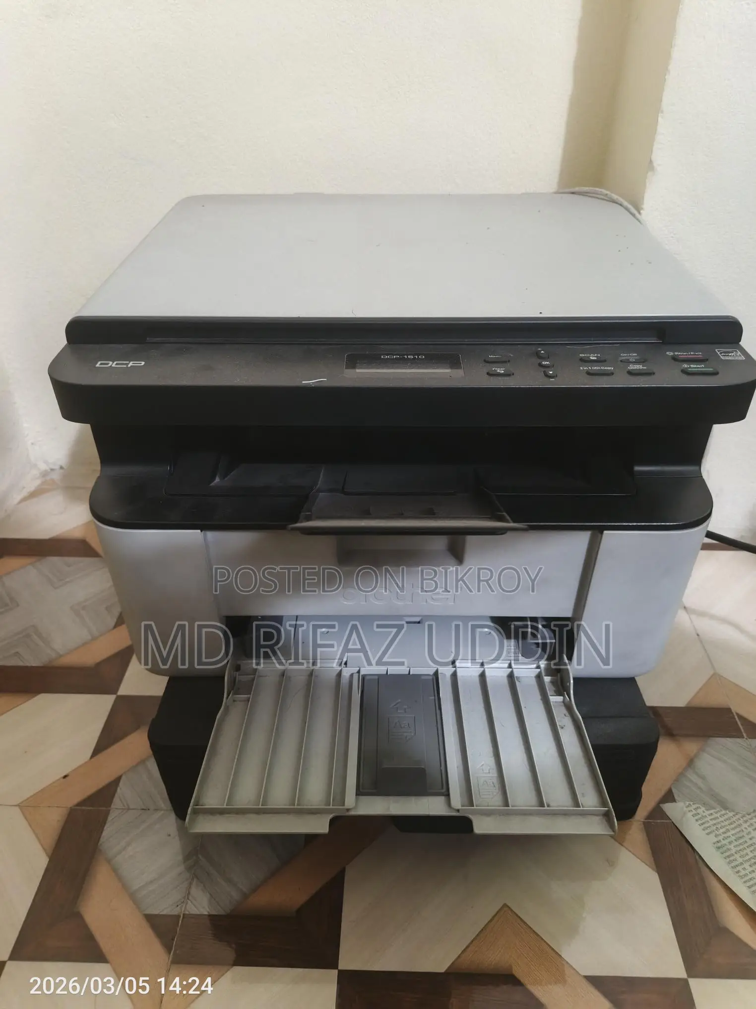 Brother DCP-1510 USB 20 PPM Mono Laser All-in-One Printer