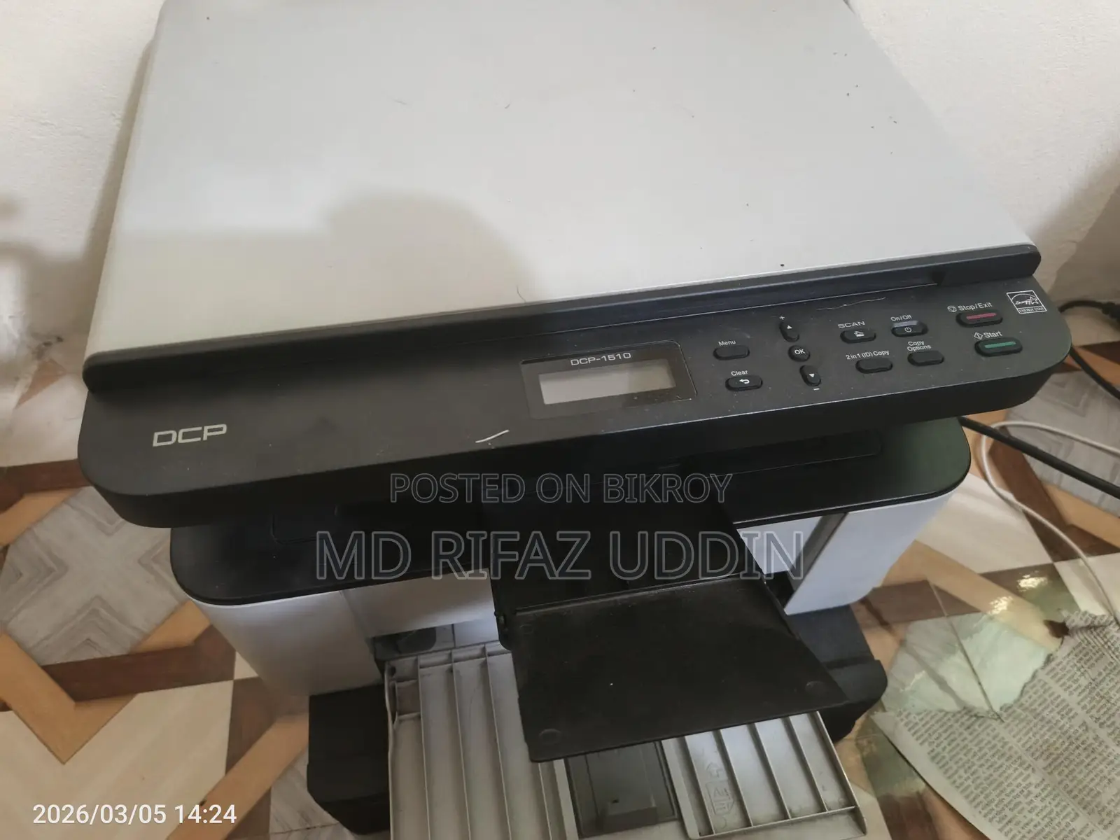Brother DCP-1510 USB 20 PPM Mono Laser All-in-One Printer