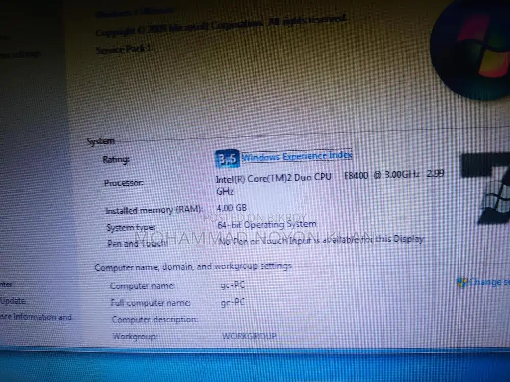 Processor+motherboard+ram Core2duo with Esonic Motherboard 4gb Ddr3 Ram