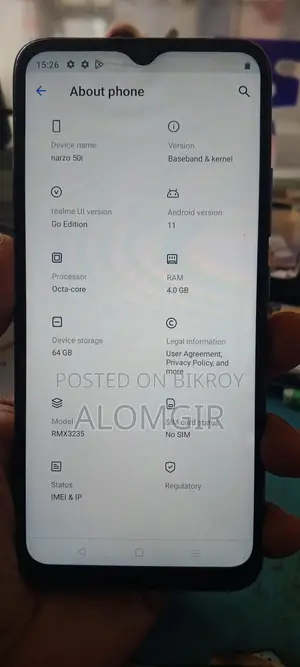 Realme Narzo 50i (Used)
