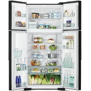 Eid Special (Hitachi R-W690P7PB (GBK) 540L Big French Refrigerator)