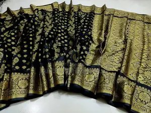 কাতান সফ্টসিল্ক শাড়ি
