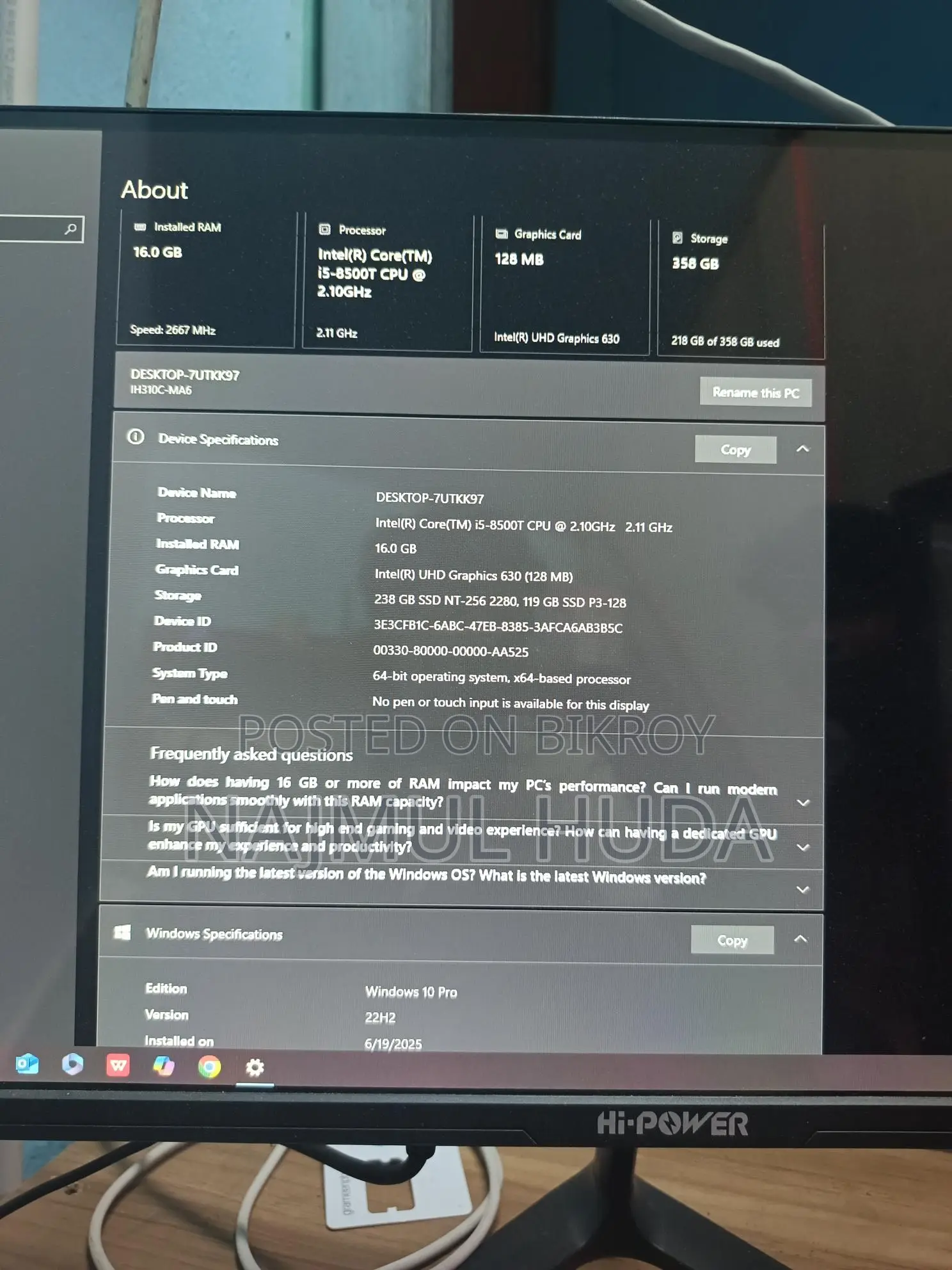Desktop PC for Sale