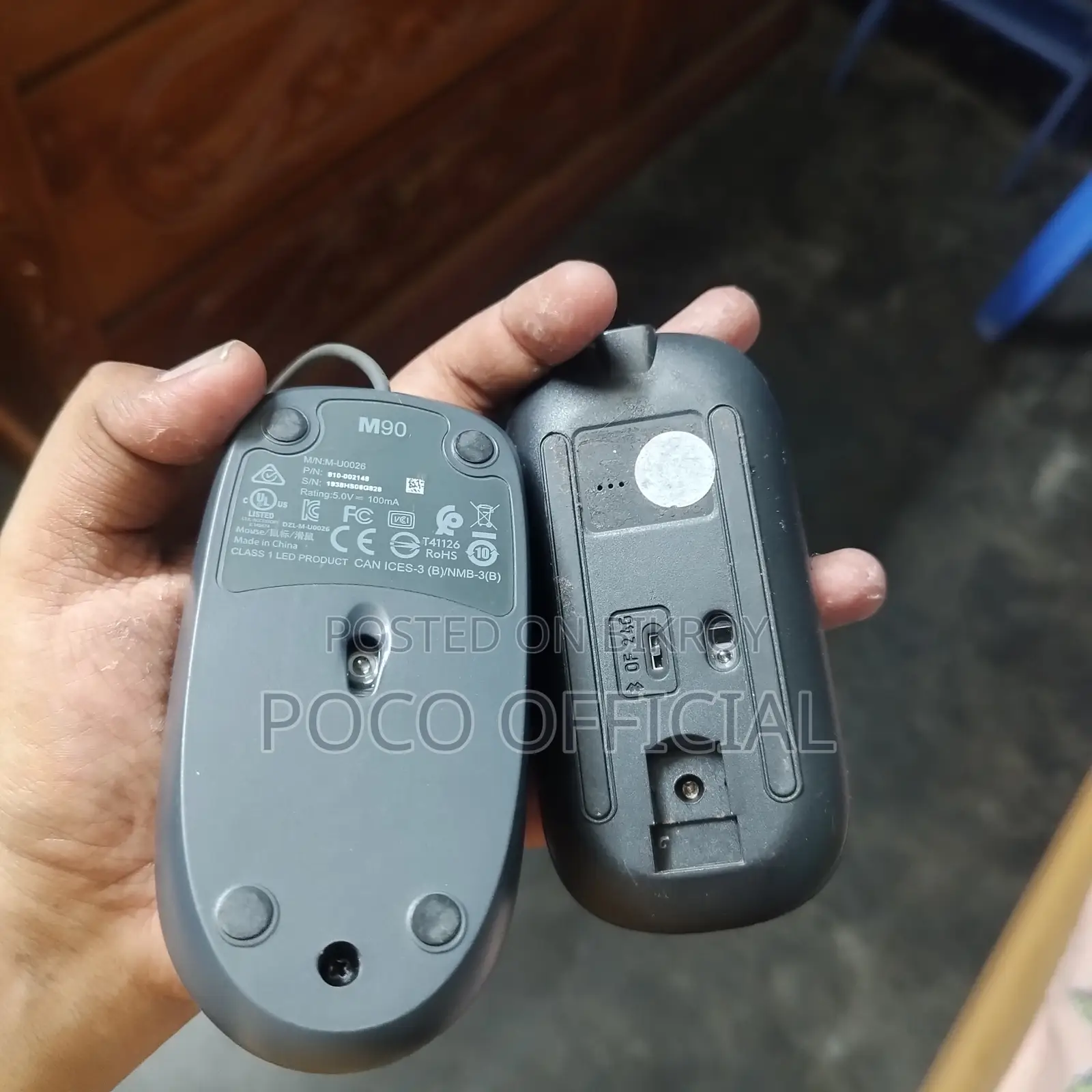 Logitech M90 Mouse with Wireless Capability