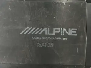 Addzest Amplifier + Alpine Subwoofer (car)