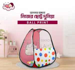 বাচ্চাদের জন্য ৫০ পিস বল সেট সহ টেন্ট প্লে হাউস