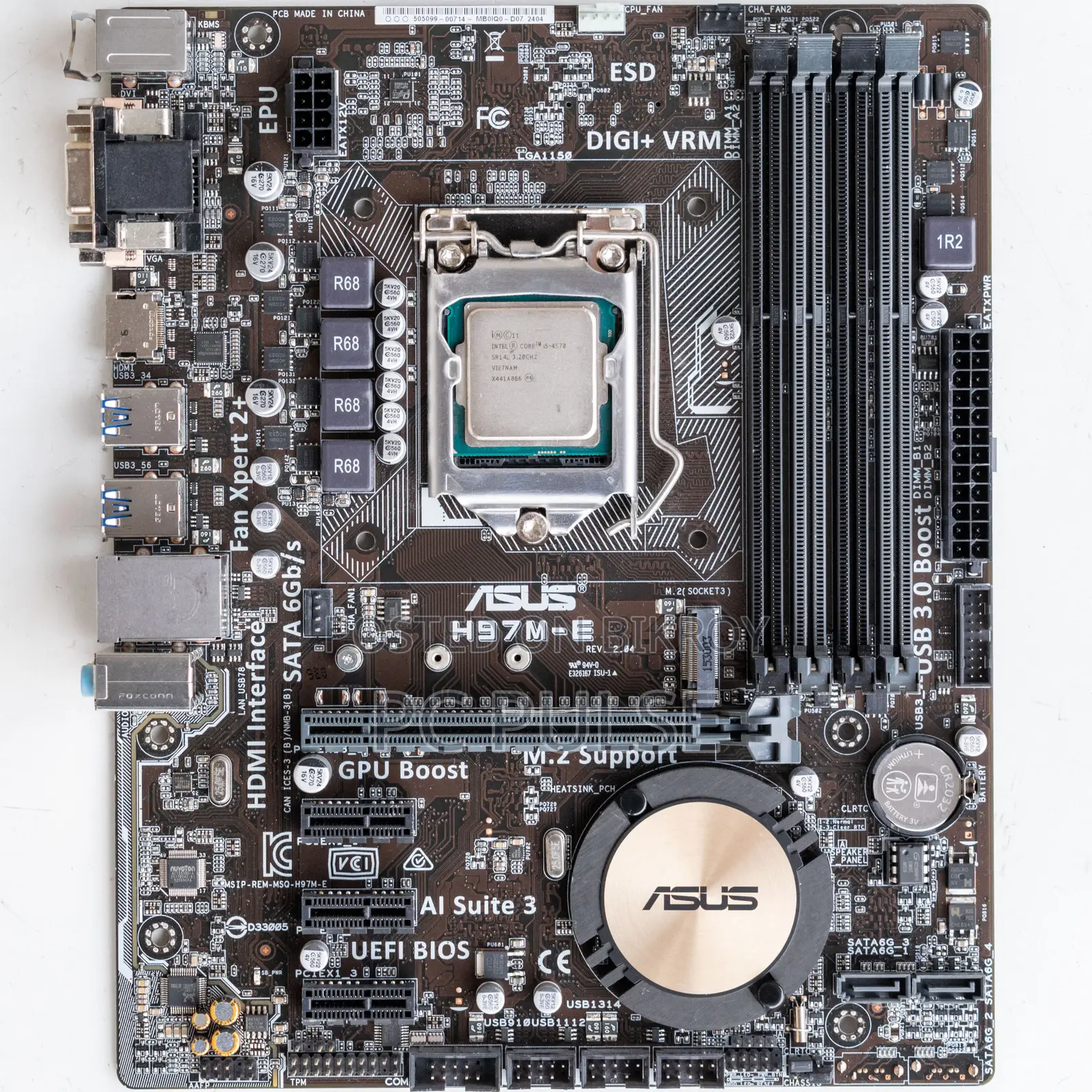 Asus H97m-e Motherboard (Lga 1150) - Fresh Condition M.2 Slot