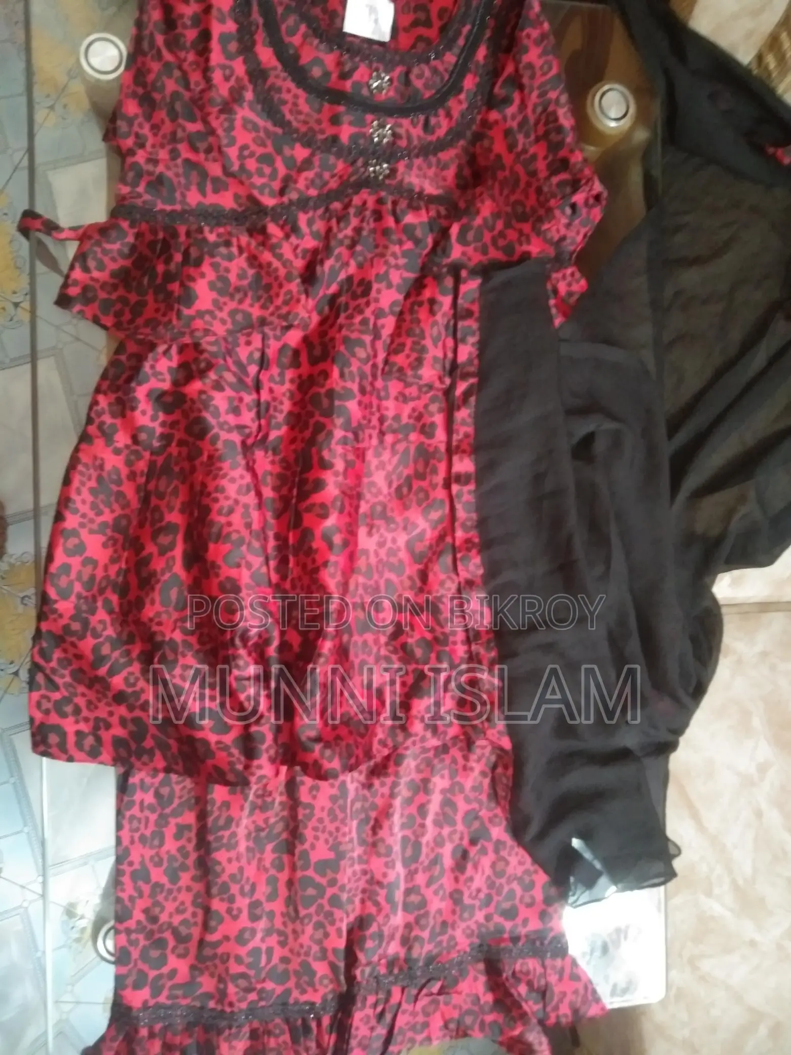 Red & Black Dress