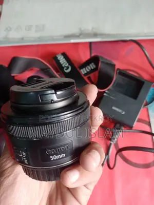 Canon 750D With 50mm STM Prime Lens 1ta Battery Charger Memory.