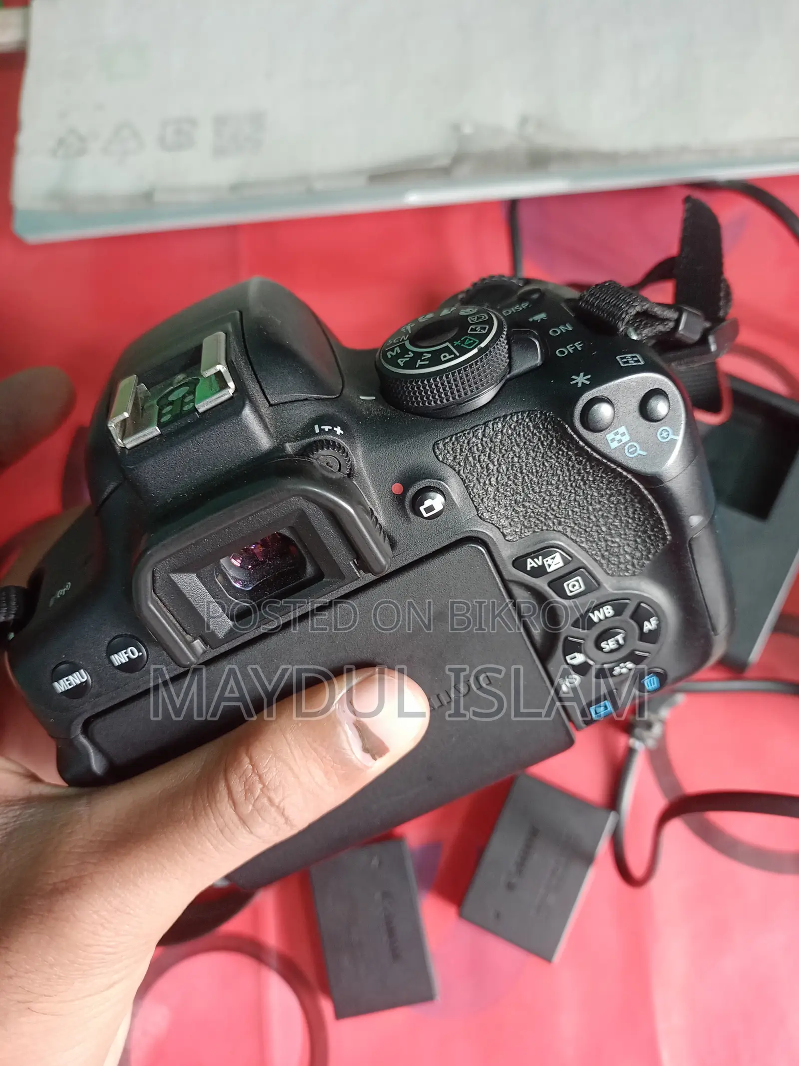 Canon 750D With 50mm STM Prime Lens 1ta Battery Charger Memory.