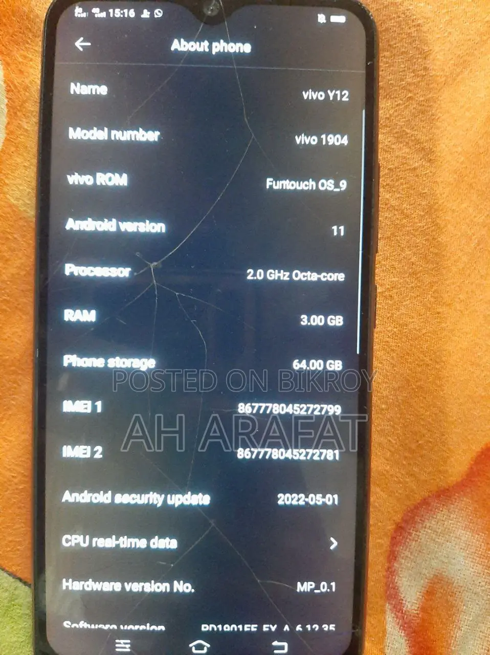 Vivo Y12 (Used)
