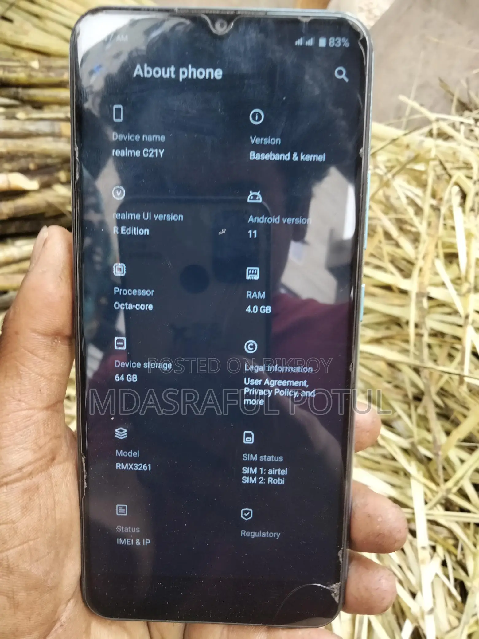Realme C21Y ৪জিবি রেম ৬৪জিবি রোম (Used)