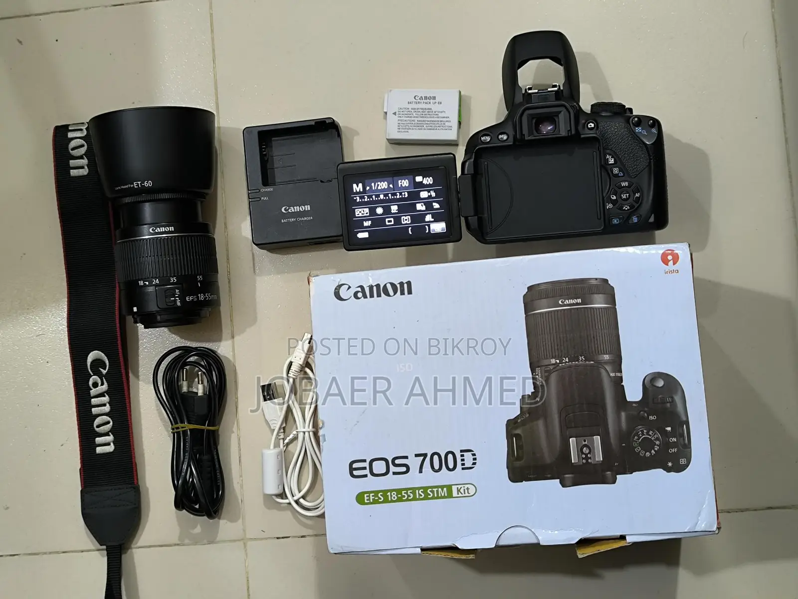 Canon EOS 700d (বক্স সহ) Made in Japan লেন্স সহ ফুল সেটাপ বিক্রি হবে