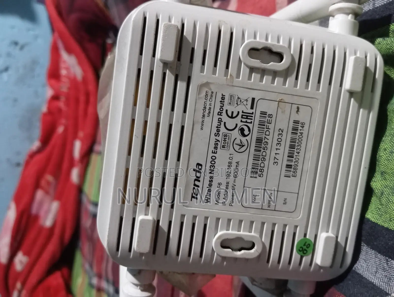 Tenda F6 N300 WIFI Router 300Mbps – Good Condition