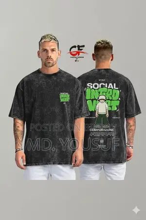 Premium Acid Wash Drop Shoulder T-shirt