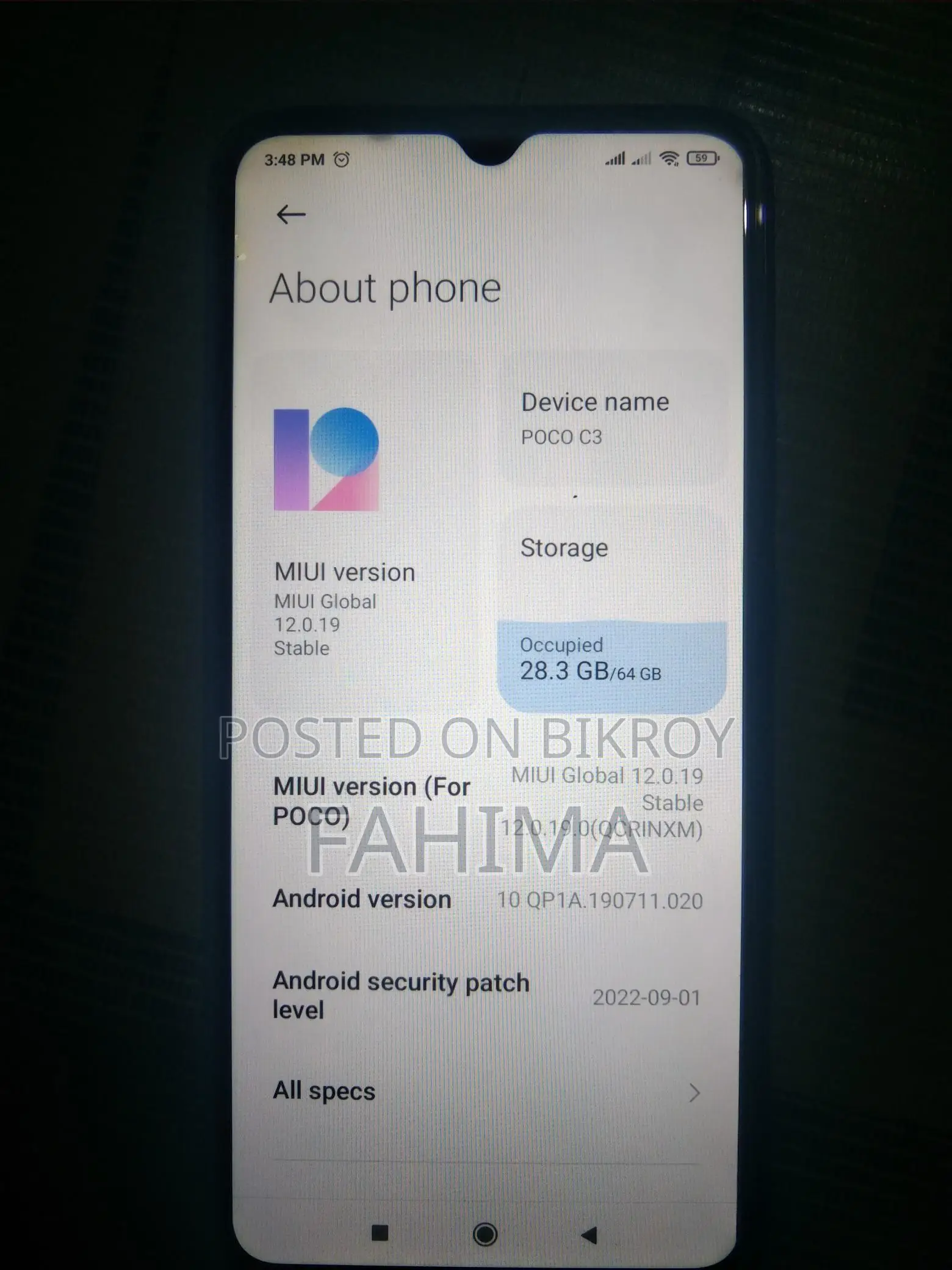 Xiaomi Poco C3 (Used)