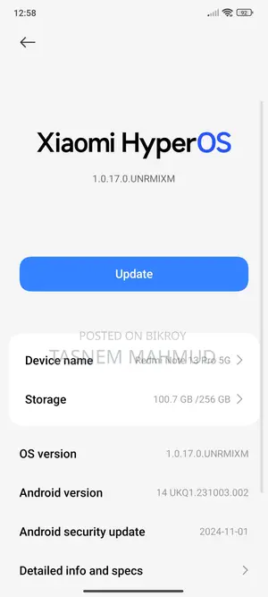 Xiaomi Redmi Note 13 Pro 256 GB Black