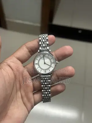 Emporio Armani Classic Mop Dial Silver-tone Ladies Watch- Ar1908